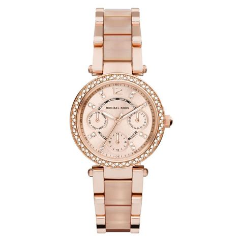 michael kors mk6110 rose gold parker watch|Michael Kors mini rose dial.